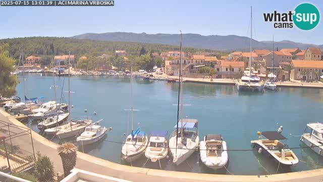 Spletna kamera Vrboska | Otok Hvar | Hrvaška
