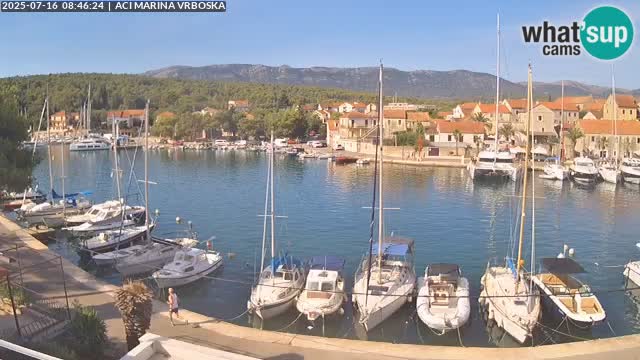 Spletna kamera Vrboska | Otok Hvar | Hrvaška