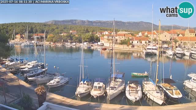 Spletna kamera Vrboska | Otok Hvar | Hrvaška