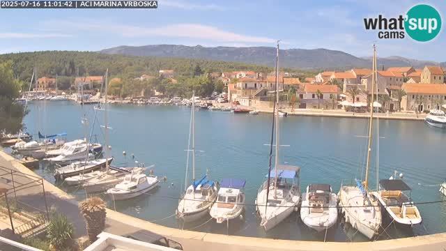 Spletna kamera Vrboska | Otok Hvar | Hrvaška