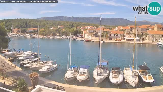 Spletna kamera Vrboska | Otok Hvar | Hrvaška