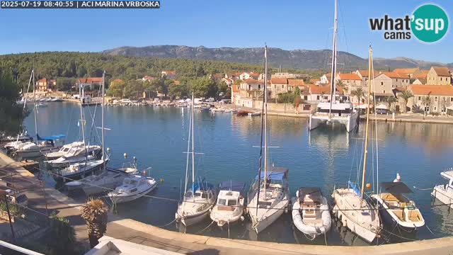 Spletna kamera Vrboska | Otok Hvar | Hrvaška