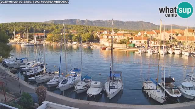 Spletna kamera Vrboska | Otok Hvar | Hrvaška