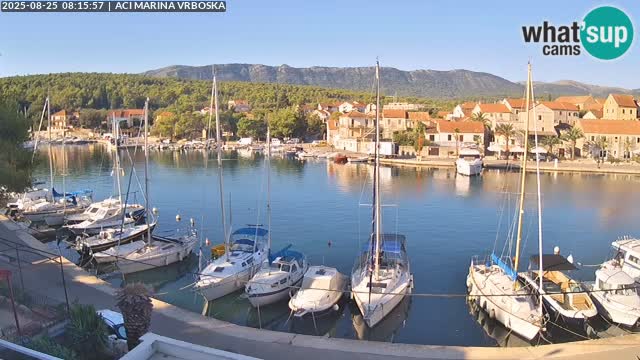 Spletna kamera Vrboska | Otok Hvar | Hrvaška