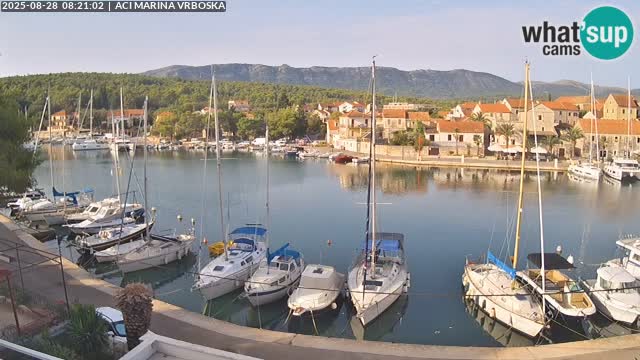 Spletna kamera Vrboska | Otok Hvar | Hrvaška