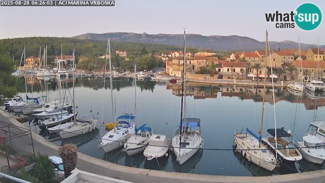 Spletna kamera Vrboska | Otok Hvar | Hrvaška