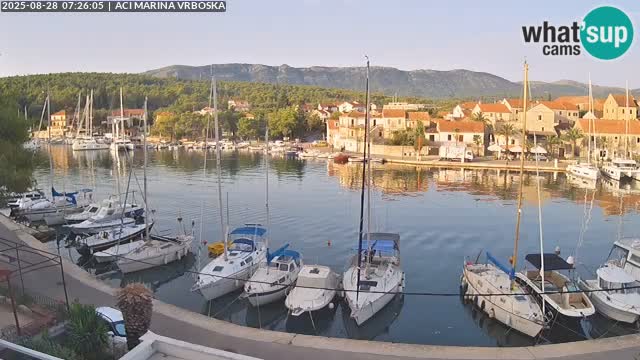 Spletna kamera Vrboska | Otok Hvar | Hrvaška