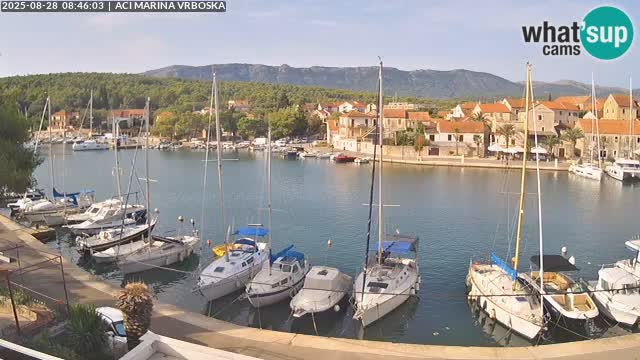 Spletna kamera Vrboska | Otok Hvar | Hrvaška