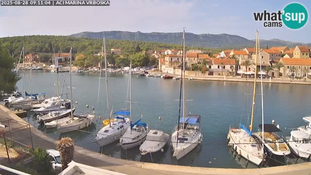 Spletna kamera Vrboska | Otok Hvar | Hrvaška