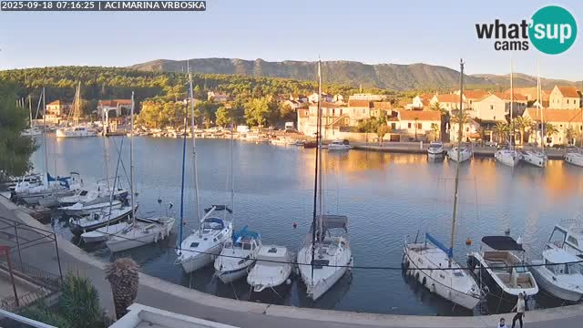 Spletna kamera Vrboska | Otok Hvar | Hrvaška