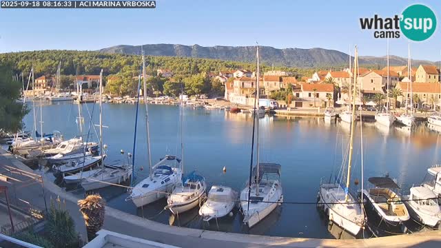 Spletna kamera Vrboska | Otok Hvar | Hrvaška