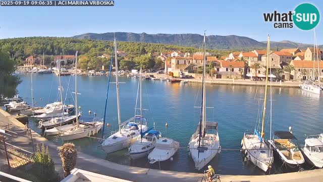 Spletna kamera Vrboska | Otok Hvar | Hrvaška
