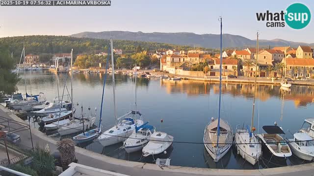 Spletna kamera Vrboska | Otok Hvar | Hrvaška