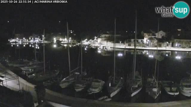 Spletna kamera Vrboska | Otok Hvar | Hrvaška