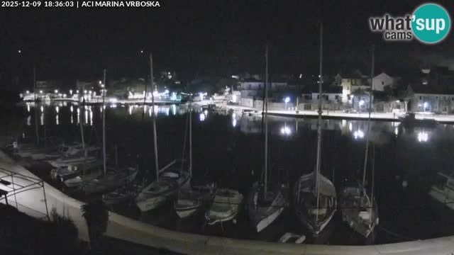Spletna kamera Vrboska | Otok Hvar | Hrvaška