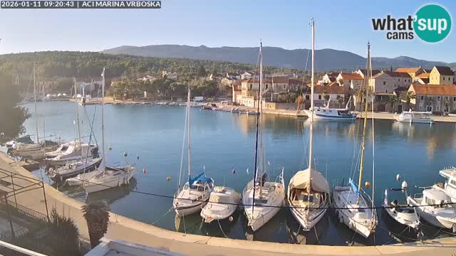 Spletna kamera Vrboska | Otok Hvar | Hrvaška