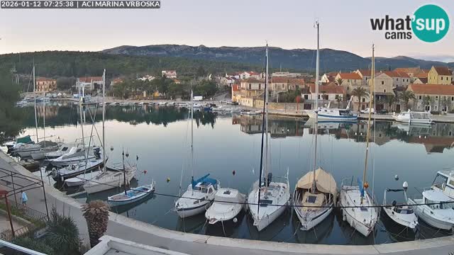 Spletna kamera Vrboska | Otok Hvar | Hrvaška