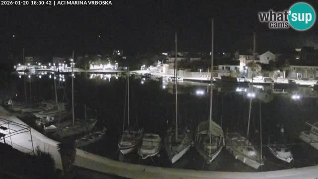 Spletna kamera Vrboska | Otok Hvar | Hrvaška