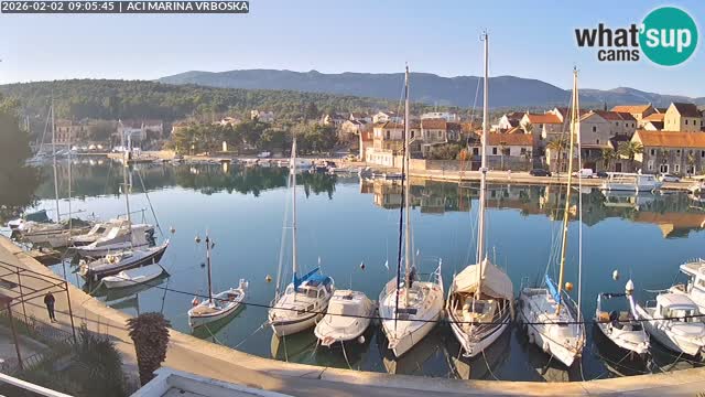 Spletna kamera Vrboska | Otok Hvar | Hrvaška