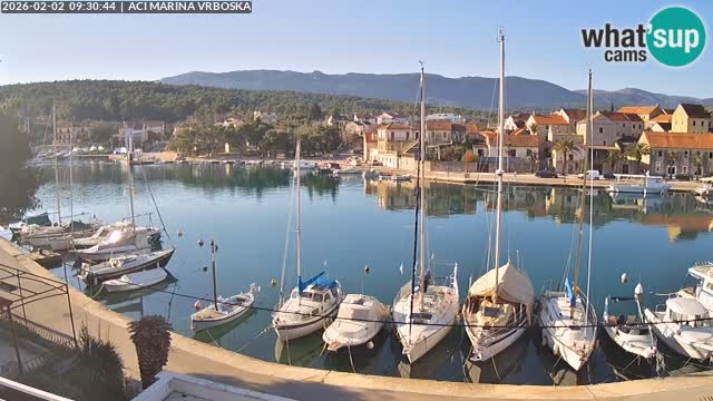 Spletna kamera Vrboska | Otok Hvar | Hrvaška