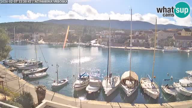 Spletna kamera Vrboska | Otok Hvar | Hrvaška