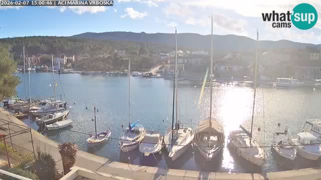 Spletna kamera Vrboska | Otok Hvar | Hrvaška