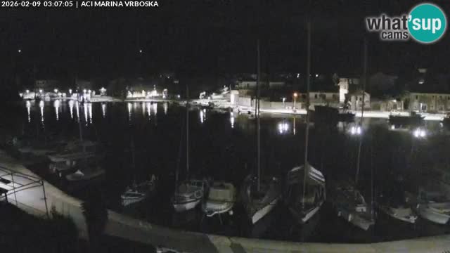 Spletna kamera Vrboska | Otok Hvar | Hrvaška