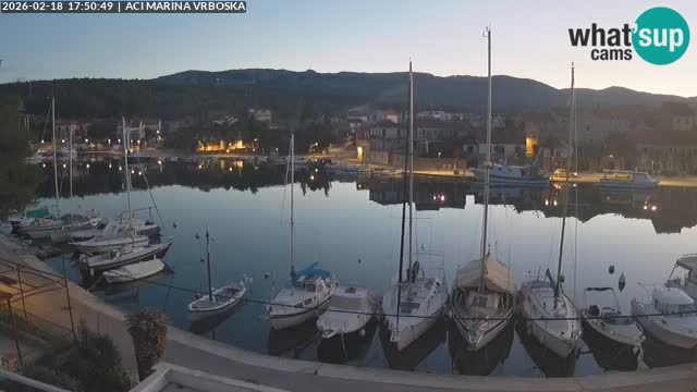 Spletna kamera Vrboska | Otok Hvar | Hrvaška