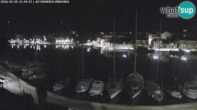 Spletna kamera Vrboska | Otok Hvar | Hrvaška