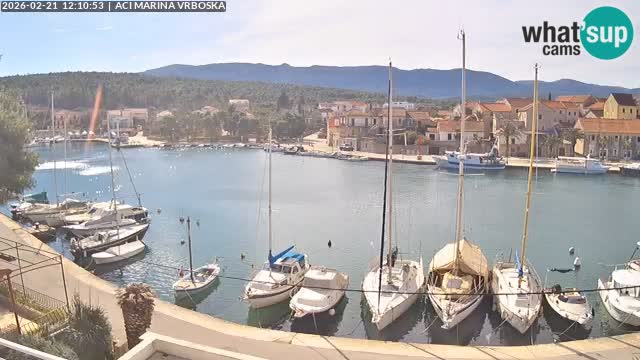 Spletna kamera Vrboska | Otok Hvar | Hrvaška