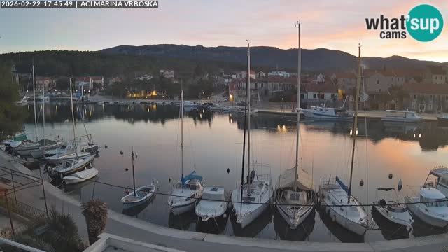 Spletna kamera Vrboska | Otok Hvar | Hrvaška