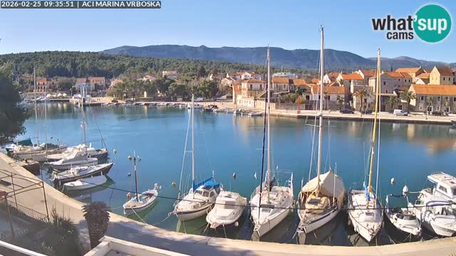 Spletna kamera Vrboska | Otok Hvar | Hrvaška