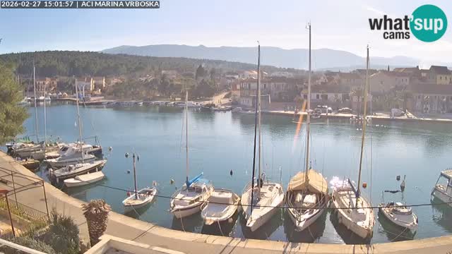 Spletna kamera Vrboska | Otok Hvar | Hrvaška