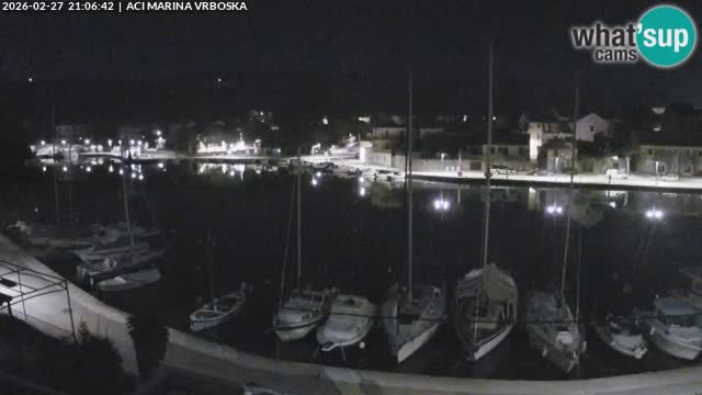 Spletna kamera Vrboska | Otok Hvar | Hrvaška