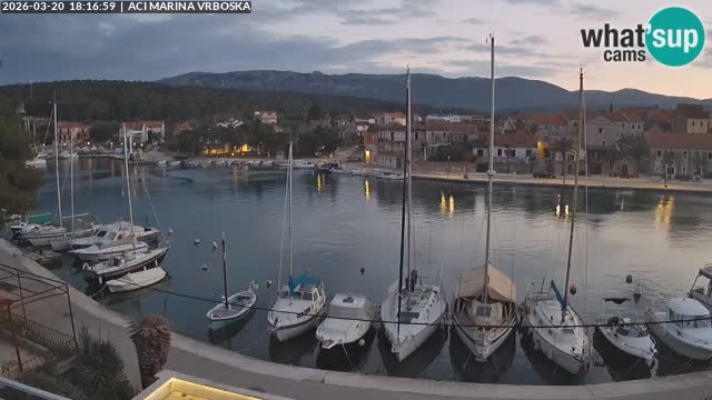 Spletna kamera Vrboska | Otok Hvar | Hrvaška