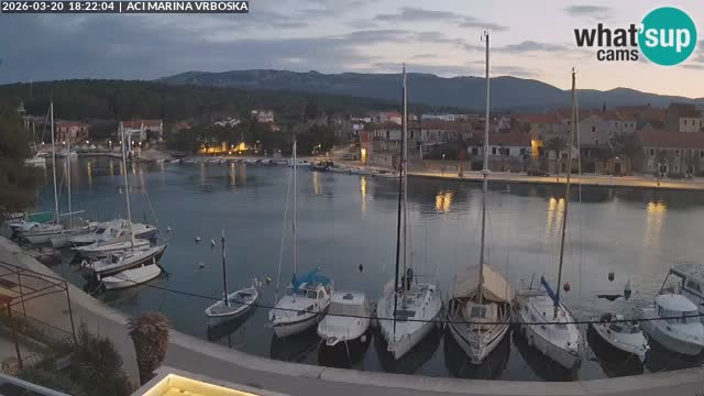 Spletna kamera Vrboska | Otok Hvar | Hrvaška