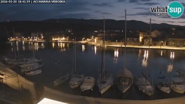 Spletna kamera Vrboska | Otok Hvar | Hrvaška