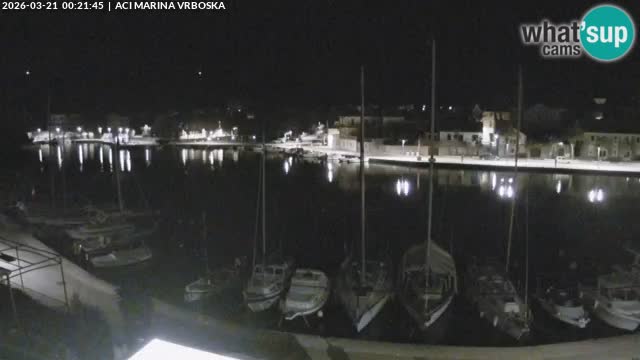 Spletna kamera Vrboska | Otok Hvar | Hrvaška
