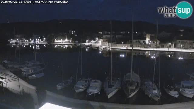 Spletna kamera Vrboska | Otok Hvar | Hrvaška