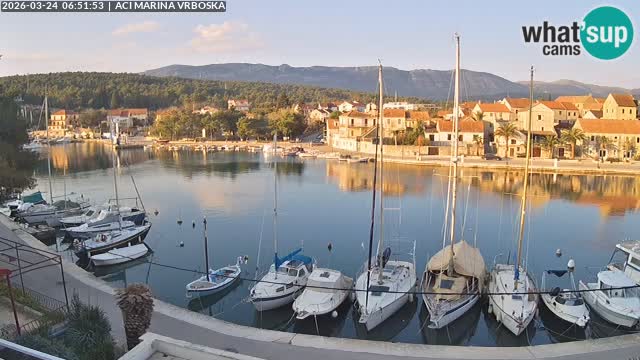 Spletna kamera Vrboska | Otok Hvar | Hrvaška