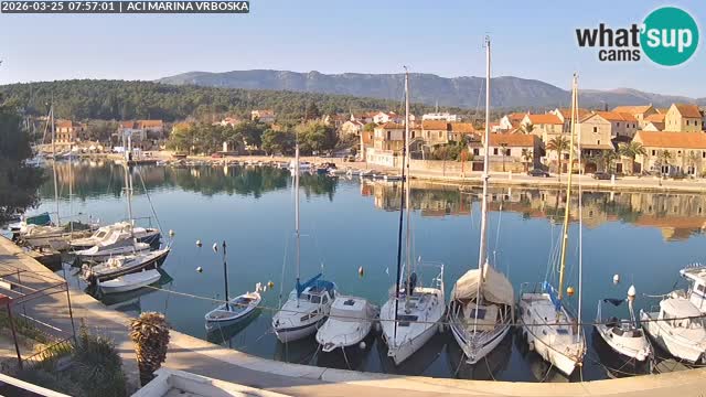 Spletna kamera Vrboska | Otok Hvar | Hrvaška