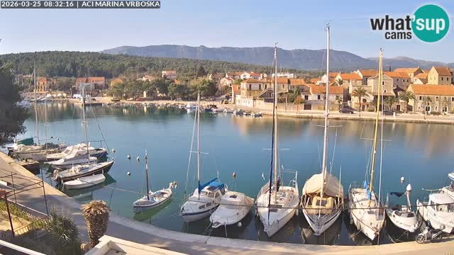 Spletna kamera Vrboska | Otok Hvar | Hrvaška
