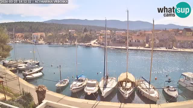 Spletna kamera Vrboska | Otok Hvar | Hrvaška