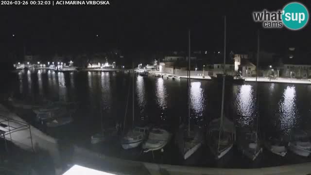 Spletna kamera Vrboska | Otok Hvar | Hrvaška