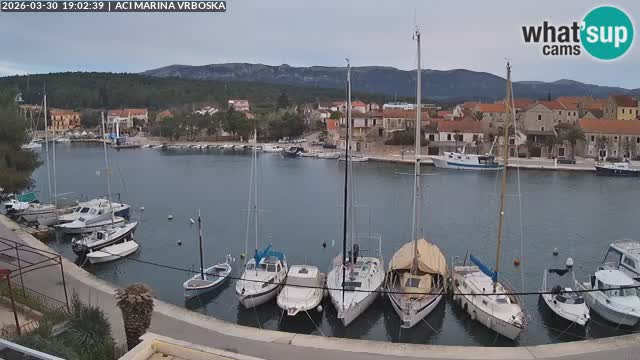 Spletna kamera Vrboska | Otok Hvar | Hrvaška