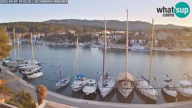 Spletna kamera Vrboska | Otok Hvar | Hrvaška