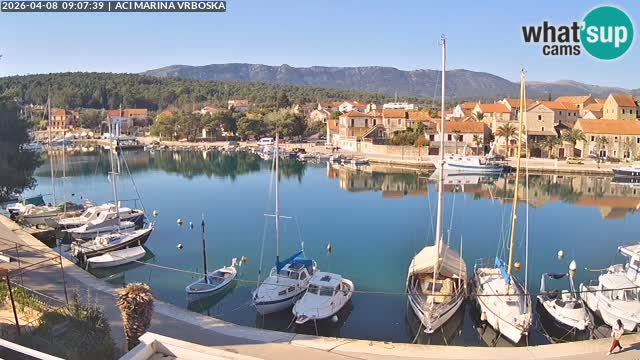 Spletna kamera Vrboska | Otok Hvar | Hrvaška