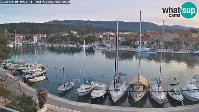 Spletna kamera Vrboska | Otok Hvar | Hrvaška