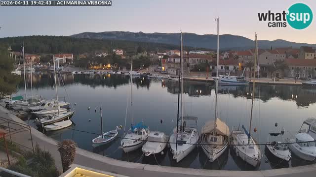 Spletna kamera Vrboska | Otok Hvar | Hrvaška
