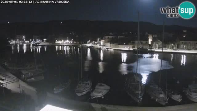 Spletna kamera Vrboska | Otok Hvar | Hrvaška